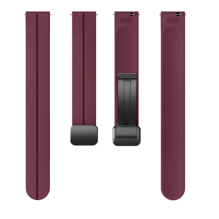 KALEBOL For Garmin Lily 2 Watch Strap Magnetic Buckle Silicone Wrist Band