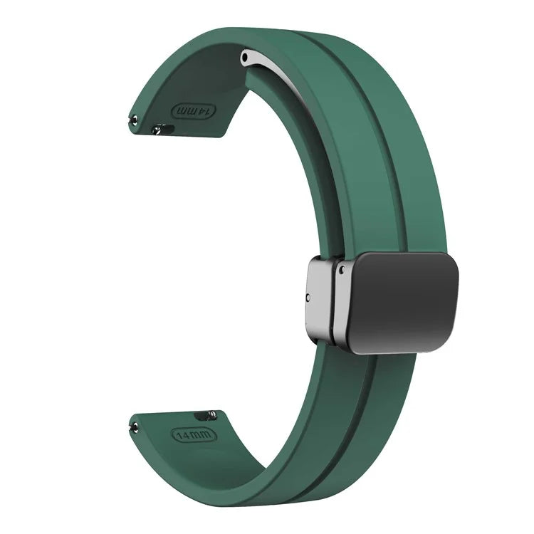 KALEBOL For Garmin Lily 2 Watch Strap Magnetic Buckle Silicone Wrist Band