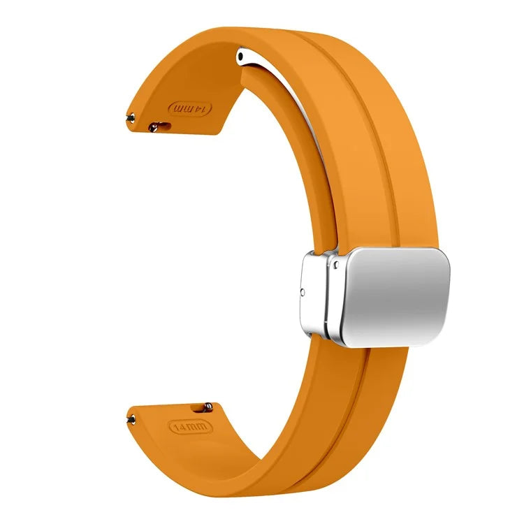 KALEBOL For Garmin Lily 2 Watch Strap Magnetic Buckle Silicone Wrist Band