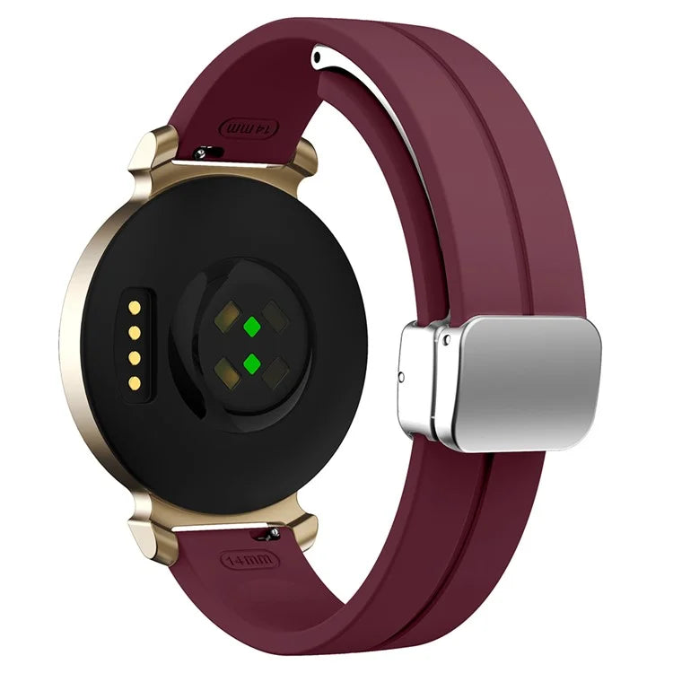 KALEBOL For Garmin Lily 2 Watch Strap Magnetic Buckle Silicone Wrist Band