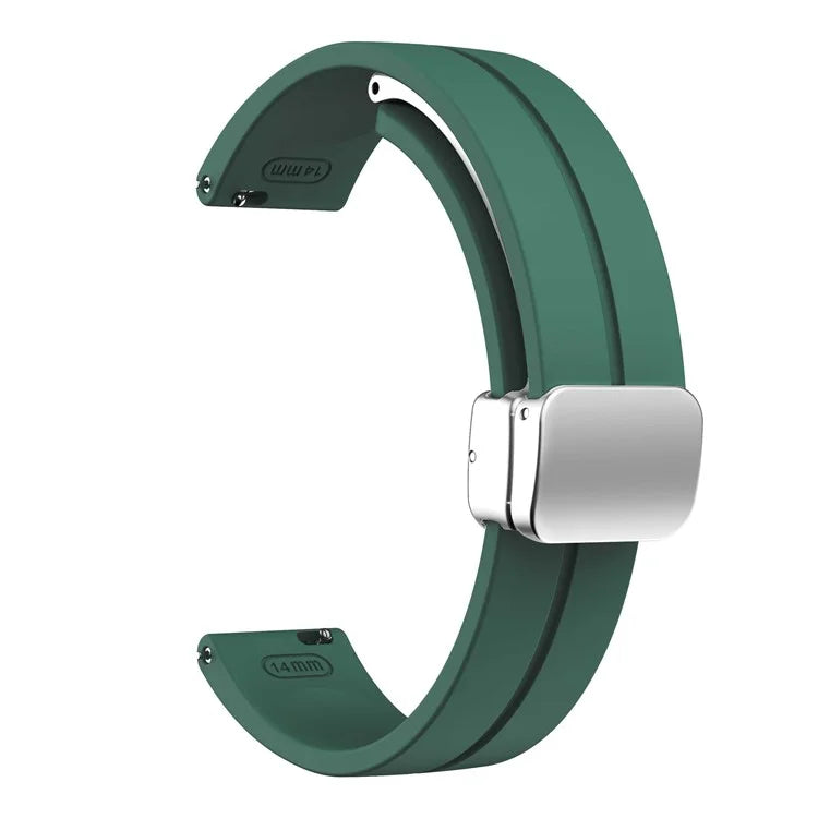 KALEBOL For Garmin Lily 2 Watch Strap Magnetic Buckle Silicone Wrist Band