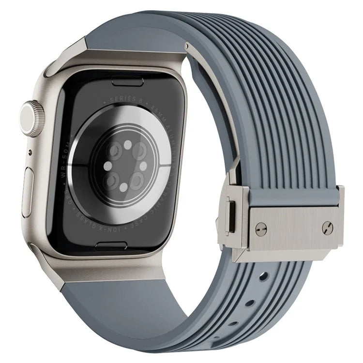 KALEBOL For Apple Watch 10 46mm / Ultra 2 / Ultra 49mm / 9 8 7 45mm / SE (2023) SE (2022) SE 6 5 4 44mm / 3 2 1 42mm Silicone Watch Band