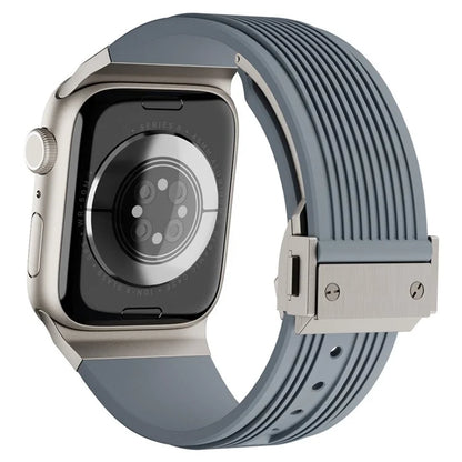 KALEBOL For Apple Watch 10 46mm / Ultra 2 / Ultra 49mm / 9 8 7 45mm / SE (2023) SE (2022) SE 6 5 4 44mm / 3 2 1 42mm Silicone Watch Band