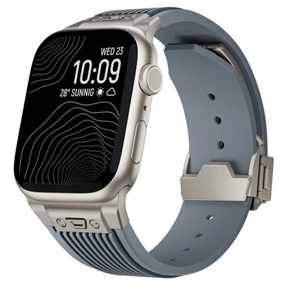 KALEBOL For Apple Watch 10 46mm / Ultra 2 / Ultra 49mm / 9 8 7 45mm / SE (2023) SE (2022) SE 6 5 4 44mm / 3 2 1 42mm Silicone Watch Band