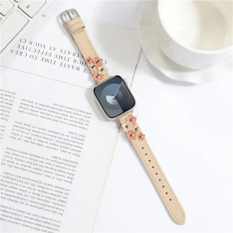 KALEBOL For Apple Watch 10 46mm / Ultra 2 / Ultra 49mm / 9 8 7 45mm / SE (2023) SE (2022) SE 6 5 4 44mm / 3 2 1 42mm Genuine Cow Leather Watch Band