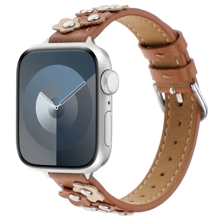 KALEBOL For Apple Watch 10 46mm / Ultra 2 / Ultra 49mm / 9 8 7 45mm / SE (2023) SE (2022) SE 6 5 4 44mm / 3 2 1 42mm Genuine Cow Leather Watch Band