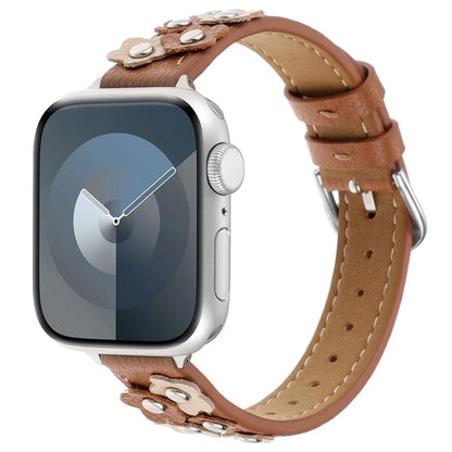 KALEBOL For Apple Watch 10 46mm / Ultra 2 / Ultra 49mm / 9 8 7 45mm / SE (2023) SE (2022) SE 6 5 4 44mm / 3 2 1 42mm Genuine Cow Leather Watch Band