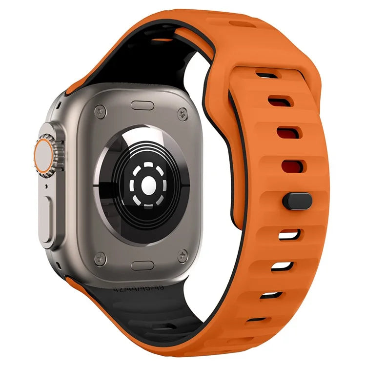 KALEBOL For Apple Watch 10 46mm / Ultra 2 / Ultra 49mm / 9 8 7 45mm / SE (2023) SE (2022) SE 6 5 4 44mm / 3 2 1 42mm Silicone Watch Strap