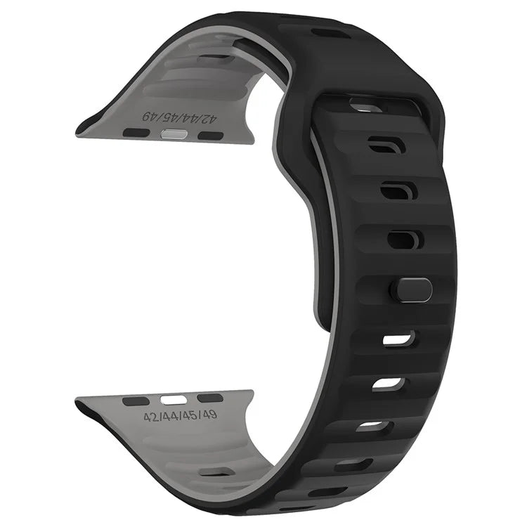 KALEBOL For Apple Watch 10 46mm / Ultra 2 / Ultra 49mm / 9 8 7 45mm / SE (2023) SE (2022) SE 6 5 4 44mm / 3 2 1 42mm Silicone Watch Strap
