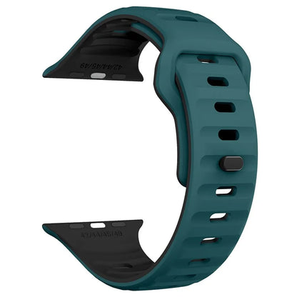 KALEBOL For Apple Watch 10 46mm / Ultra 2 / Ultra 49mm / 9 8 7 45mm / SE (2023) SE (2022) SE 6 5 4 44mm / 3 2 1 42mm Silicone Watch Strap