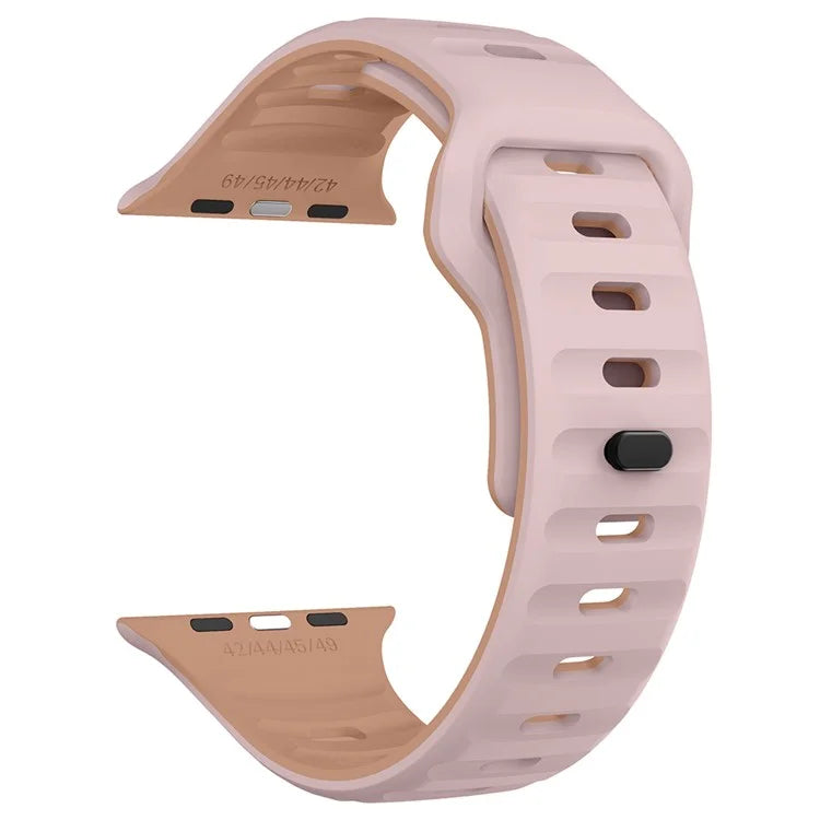 KALEBOL For Apple Watch 10 46mm / Ultra 2 / Ultra 49mm / 9 8 7 45mm / SE (2023) SE (2022) SE 6 5 4 44mm / 3 2 1 42mm Silicone Watch Strap