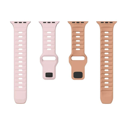 KALEBOL For Apple Watch 10 46mm / Ultra 2 / Ultra 49mm / 9 8 7 45mm / SE (2023) SE (2022) SE 6 5 4 44mm / 3 2 1 42mm Silicone Watch Strap