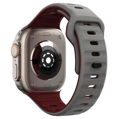 KALEBOL For Apple Watch 10 46mm / Ultra 2 / Ultra 49mm / 9 8 7 45mm / SE (2023) SE (2022) SE 6 5 4 44mm / 3 2 1 42mm Silicone Watch Strap