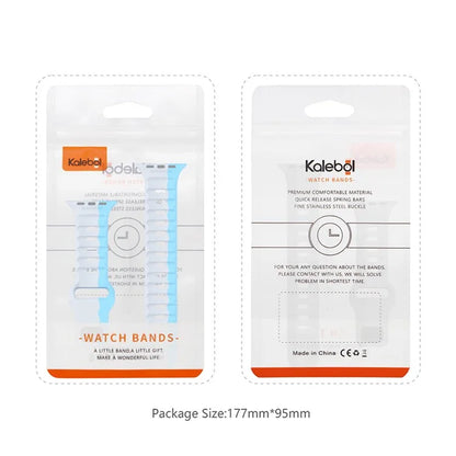 KALEBOL For Apple Watch 10 46mm / Ultra 2 / Ultra 49mm / 9 8 7 45mm / SE (2023) SE (2022) SE 6 5 4 44mm / 3 2 1 42mm Silicone Watch Strap