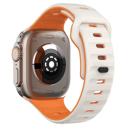 KALEBOL For Apple Watch 10 46mm / Ultra 2 / Ultra 49mm / 9 8 7 45mm / SE (2023) SE (2022) SE 6 5 4 44mm / 3 2 1 42mm Silicone Watch Strap
