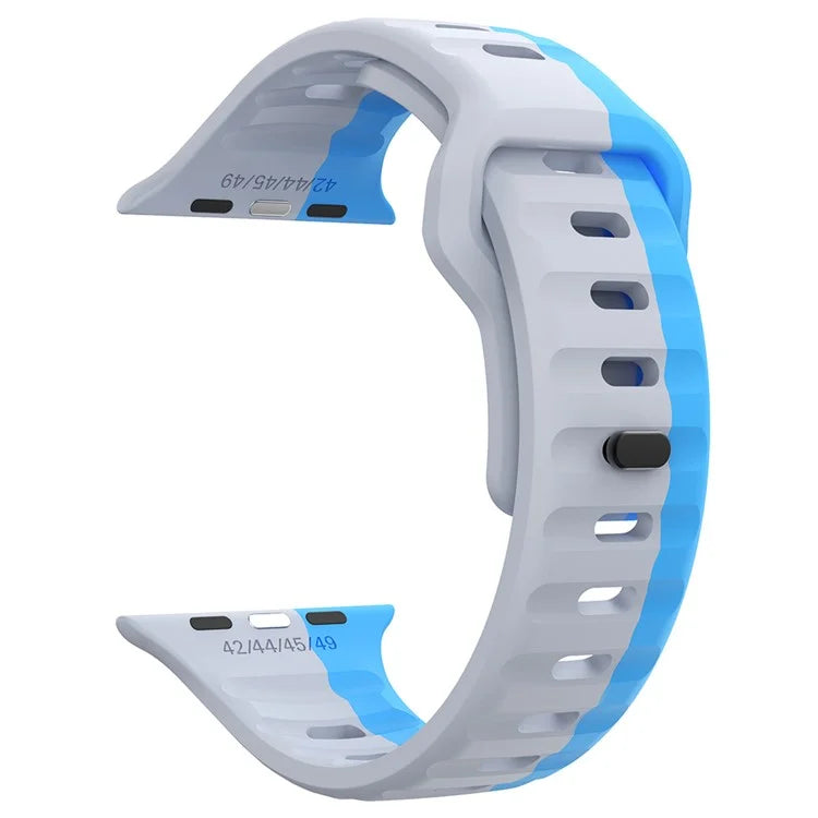 KALEBOL For Apple Watch 10 46mm / Ultra 2 / Ultra 49mm / 9 8 7 45mm / SE (2023) SE (2022) SE 6 5 4 44mm / 3 2 1 42mm Silicone Watch Strap