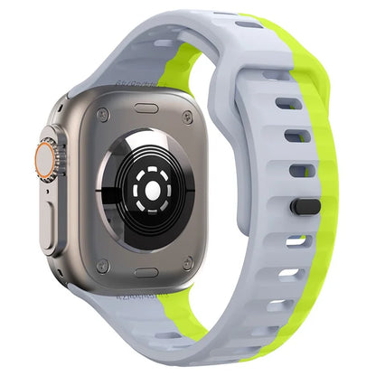 KALEBOL For Apple Watch 10 46mm / Ultra 2 / Ultra 49mm / 9 8 7 45mm / SE (2023) SE (2022) SE 6 5 4 44mm / 3 2 1 42mm Silicone Watch Strap