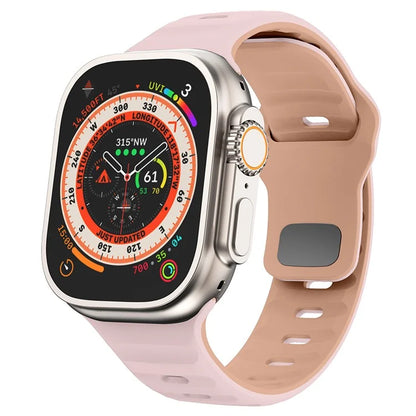 KALEBOL For Apple Watch Series 10 42mm / 9 8 7 41mm / SE (2023) SE (2022) SE 6 5 4 40mm / 3 2 1 38mm Silicone Watch Band Dual Color