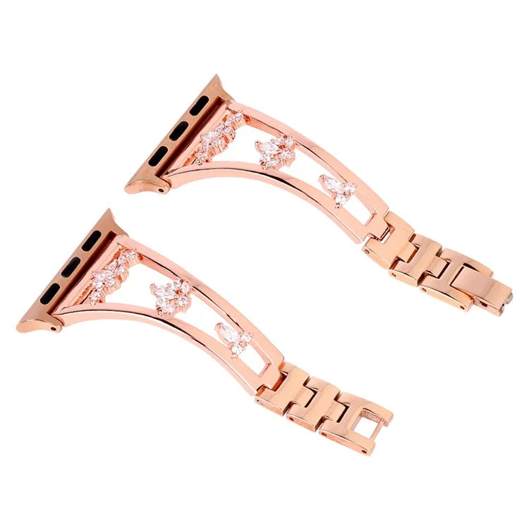 KALEBOL For Apple Watch Series 10 42mm / 9 8 7 41mm / SE (2023) SE (2022) SE 6 5 4 40mm / 3 2 1 38mm Metal Watch Strap