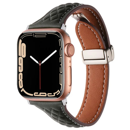 KALEBOL For Apple Watch 10 46mm / Ultra 2 / Ultra 49mm / 9 8 7 45mm / SE (2023) SE (2022) SE 6 5 4 44mm / 3 2 1 42mm Genuine Leather Watch Band