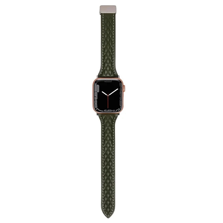 KALEBOL For Apple Watch 10 46mm / Ultra 2 / Ultra 49mm / 9 8 7 45mm / SE (2023) SE (2022) SE 6 5 4 44mm / 3 2 1 42mm Genuine Leather Watch Band