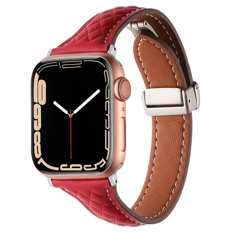 KALEBOL For Apple Watch 10 46mm / Ultra 2 / Ultra 49mm / 9 8 7 45mm / SE (2023) SE (2022) SE 6 5 4 44mm / 3 2 1 42mm Genuine Leather Watch Band
