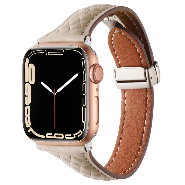 KALEBOL For Apple Watch 10 46mm / Ultra 2 / Ultra 49mm / 9 8 7 45mm / SE (2023) SE (2022) SE 6 5 4 44mm / 3 2 1 42mm Genuine Leather Watch Band