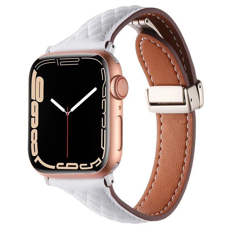 KALEBOL For Apple Watch Series 10 42mm / 9 8 7 41mm / SE (2023) SE (2022) SE 6 5 4 40mm / 3 2 1 38mm Genuine Leather Watch Strap