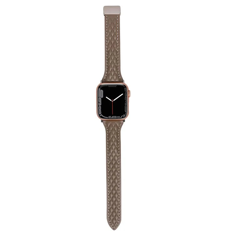 KALEBOL For Apple Watch Series 10 42mm / 9 8 7 41mm / SE (2023) SE (2022) SE 6 5 4 40mm / 3 2 1 38mm Genuine Leather Watch Strap