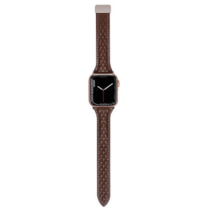 KALEBOL For Apple Watch Series 10 42mm / 9 8 7 41mm / SE (2023) SE (2022) SE 6 5 4 40mm / 3 2 1 38mm Genuine Leather Watch Strap