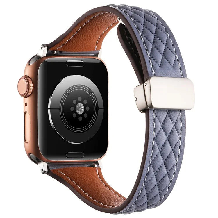 KALEBOL For Apple Watch Series 10 42mm / 9 8 7 41mm / SE (2023) SE (2022) SE 6 5 4 40mm / 3 2 1 38mm Genuine Leather Watch Strap