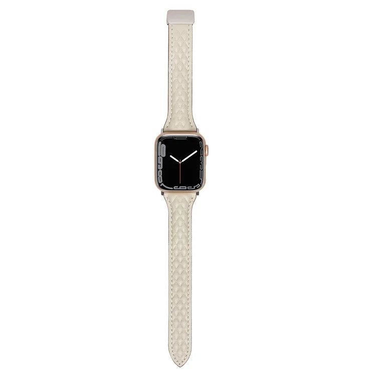 KALEBOL For Apple Watch Series 10 42mm / 9 8 7 41mm / SE (2023) SE (2022) SE 6 5 4 40mm / 3 2 1 38mm Genuine Leather Watch Strap