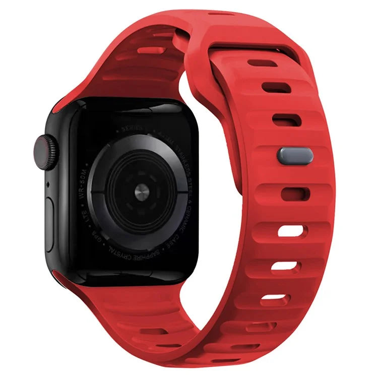 KALEBOL For Apple Watch 10 46mm / Ultra 2 / Ultra 49mm / 9 8 7 45mm / SE (2023) SE (2022) SE 6 5 4 44mm / 3 2 1 42mm Silicone Watch Band