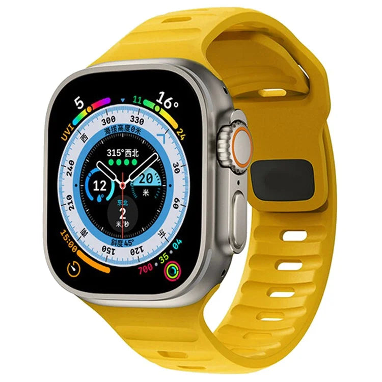 KALEBOL For Apple Watch 10 46mm / Ultra 2 / Ultra 49mm / 9 8 7 45mm / SE (2023) SE (2022) SE 6 5 4 44mm / 3 2 1 42mm Silicone Watch Band
