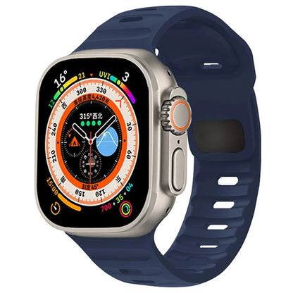 KALEBOL For Apple Watch Series 10 42mm / 9 8 7 41mm / SE (2023) SE (2022) SE 6 5 4 40mm / 3 2 1 38mm Watch Band Sports Silicone Strap
