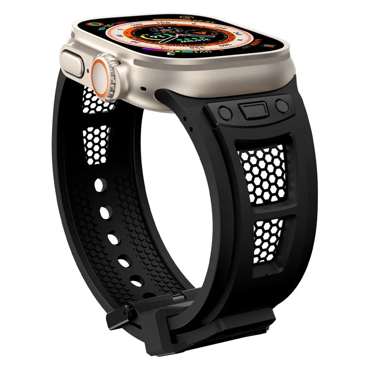 KALEBOL For Apple Watch 10 46mm / Ultra 2 / Ultra 49mm / 9 8 7 45mm / SE (2023) SE (2022) SE 6 5 4 44mm / 3 2 1 42mm Honeycomb Watch Band