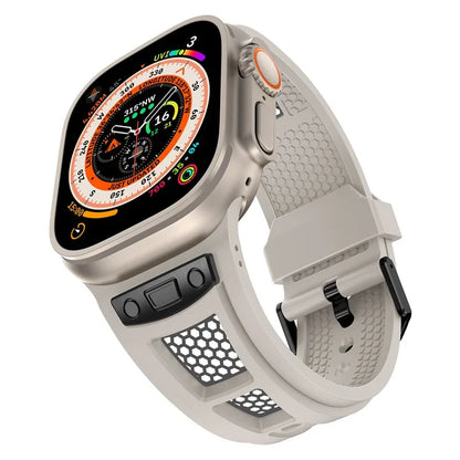 KALEBOL For Apple Watch 10 46mm / Ultra 2 / Ultra 49mm / 9 8 7 45mm / SE (2023) SE (2022) SE 6 5 4 44mm / 3 2 1 42mm Honeycomb Watch Band