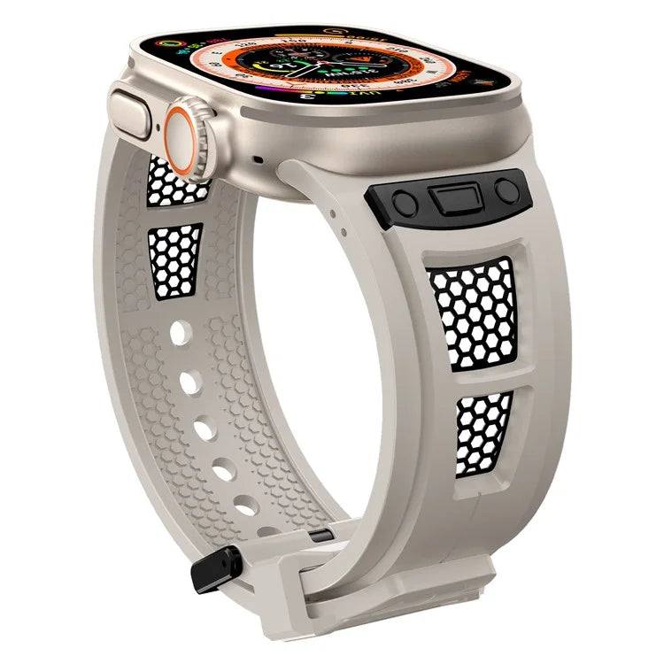 KALEBOL For Apple Watch 10 46mm / Ultra 2 / Ultra 49mm / 9 8 7 45mm / SE (2023) SE (2022) SE 6 5 4 44mm / 3 2 1 42mm Honeycomb Watch Band