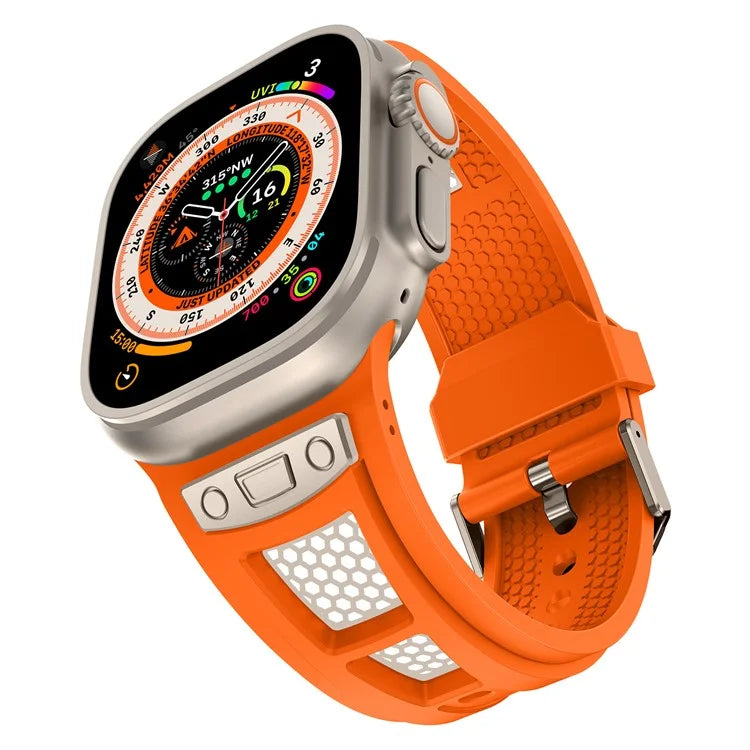 KALEBOL For Apple Watch 10 46mm / Ultra 2 / Ultra 49mm / 9 8 7 45mm / SE (2023) SE (2022) SE 6 5 4 44mm / 3 2 1 42mm Honeycomb Watch Band