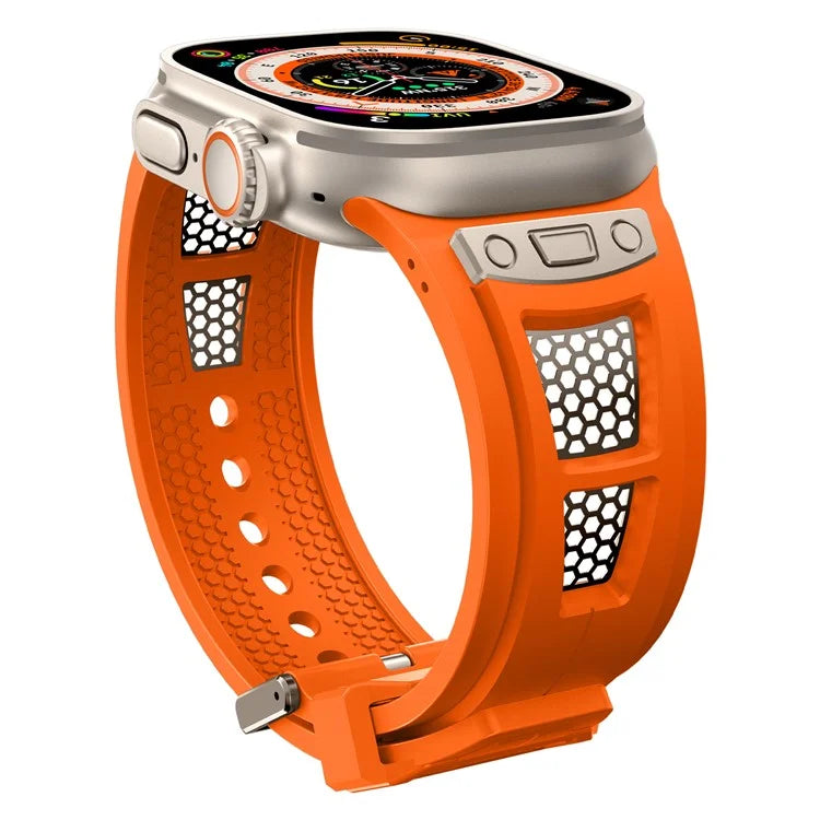 KALEBOL For Apple Watch 10 46mm / Ultra 2 / Ultra 49mm / 9 8 7 45mm / SE (2023) SE (2022) SE 6 5 4 44mm / 3 2 1 42mm Honeycomb Watch Band