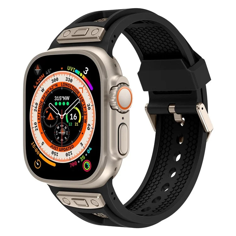 KALEBOL For Apple Watch 10 46mm / Ultra 2 / Ultra 49mm / 9 8 7 45mm / SE (2023) SE (2022) SE 6 5 4 44mm / 3 2 1 42mm Honeycomb Watch Band