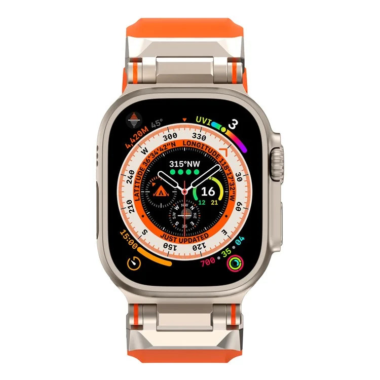 KALEBOL For Apple Watch 10 46mm / Ultra 2 / Ultra 49mm / 9 8 7 45mm / SE (2023) SE (2022) SE 6 5 4 44mm / 3 2 1 42mm TPU Watch Band