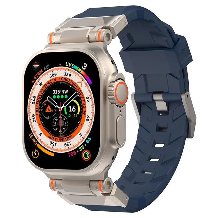 KALEBOL For Apple Watch 10 46mm / Ultra 2 / Ultra 49mm / 9 8 7 45mm / SE (2023) SE (2022) SE 6 5 4 44mm / 3 2 1 42mm TPU Watch Band