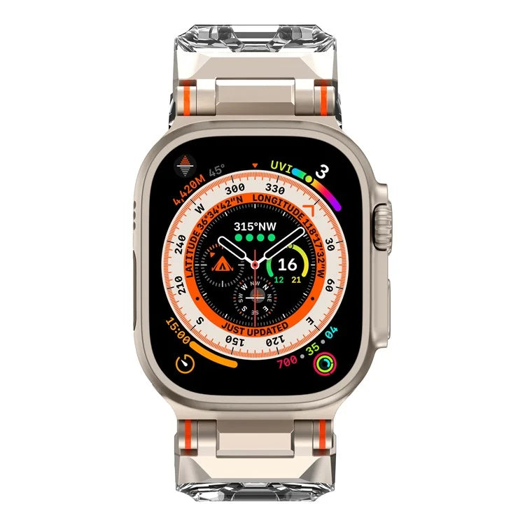 KALEBOL For Apple Watch 10 46mm / Ultra 2 / Ultra 49mm / 9 8 7 45mm / SE (2023) SE (2022) SE 6 5 4 44mm / 3 2 1 42mm TPU Watch Band