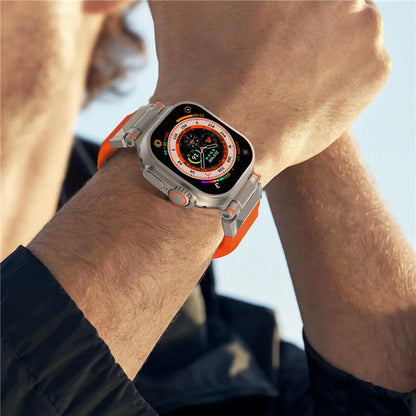 KALEBOL For Apple Watch 10 46mm / Ultra 2 / Ultra 49mm / 9 8 7 45mm / SE (2023) SE (2022) SE 6 5 4 44mm / 3 2 1 42mm TPU Watch Band