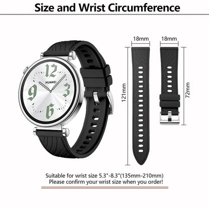 KALEBOL For Huawei Watch GT 4 41mm / Garmin Venu 3S / Asus Zenwatch 3 WI503Q Silicone Watch Band 18mm