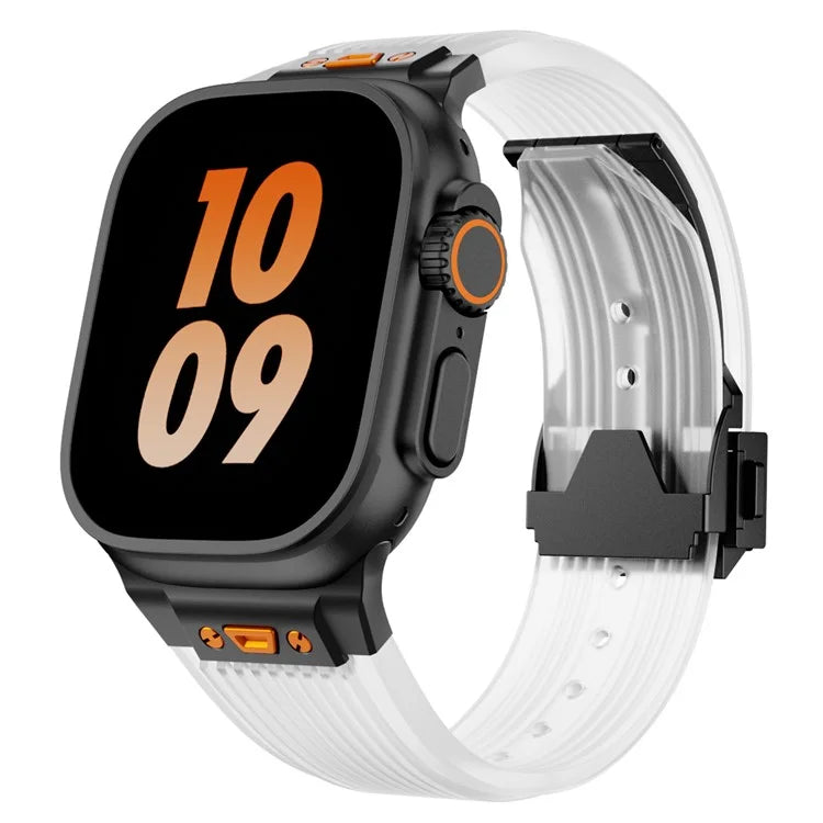KALEBOL For Apple Watch 10 46mm / Ultra 2 / Ultra 49mm / 9 8 7 45mm / SE (2023) SE (2022) SE 6 5 4 44mm / 3 2 1 42mm Silicone Watch Band