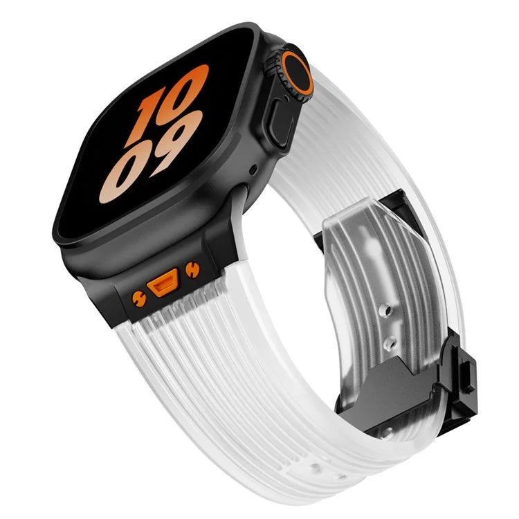 KALEBOL For Apple Watch 10 46mm / Ultra 2 / Ultra 49mm / 9 8 7 45mm / SE (2023) SE (2022) SE 6 5 4 44mm / 3 2 1 42mm Silicone Watch Band