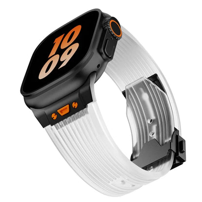 KALEBOL For Apple Watch 10 46mm / Ultra 2 / Ultra 49mm / 9 8 7 45mm / SE (2023) SE (2022) SE 6 5 4 44mm / 3 2 1 42mm Silicone Watch Band