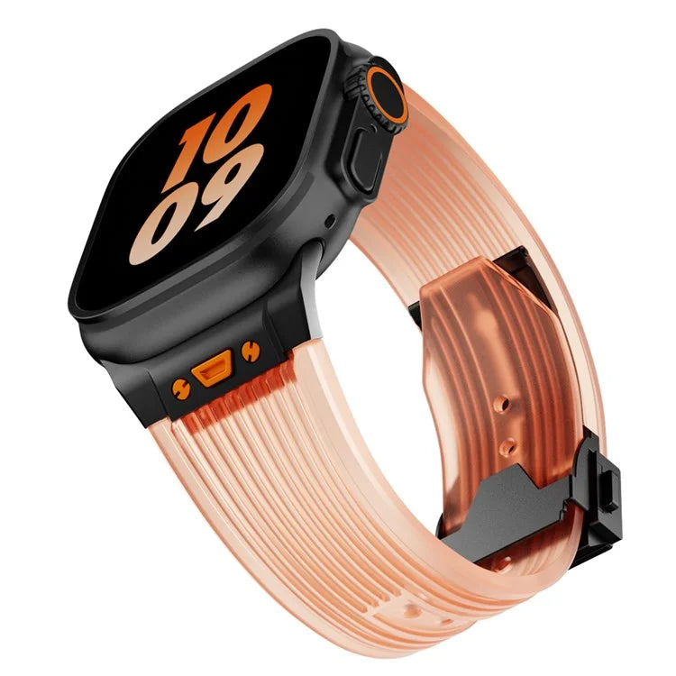 KALEBOL For Apple Watch 10 46mm / Ultra 2 / Ultra 49mm / 9 8 7 45mm / SE (2023) SE (2022) SE 6 5 4 44mm / 3 2 1 42mm Silicone Watch Band